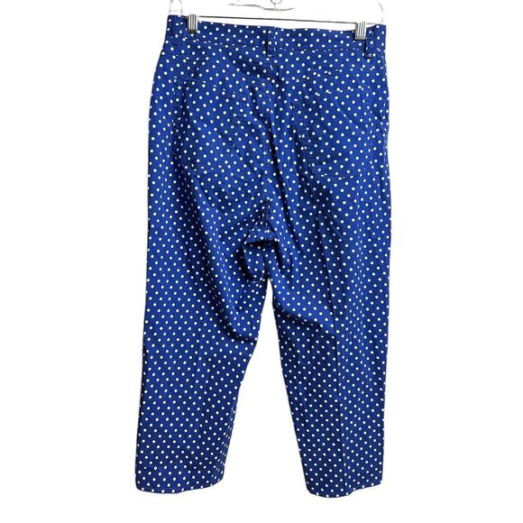 Lauren Jeans Co. Ralph Lauren Size 10 Blue White Polka Dot Capri Pants - Picture 13 of 13